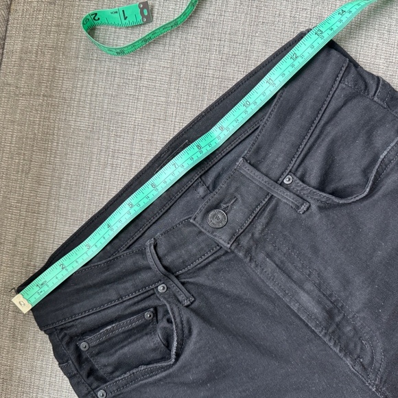 Mother The Insider Crop Step Fray Black Size 27 - Picture 4 of 9